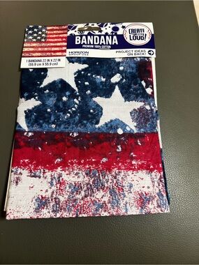 Create The Loud! Patriotic Stars & Stripes Bandana - Red White Blue